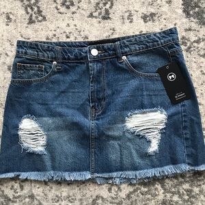 Ashley Mason Denim Mini Skirt